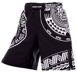 Hardcore Training TA Moko Black Kids Boxing Shorts Kurze Hose Kinder Boxen Fitness Kampfsport Muay Thai von Hardcore Training