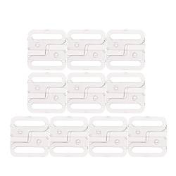 Harilla 10 Sätze BH Clip Clips Bikini Frontverschluss Schnalle Bikini Clips, klar, 33 x 32 mm von Harilla