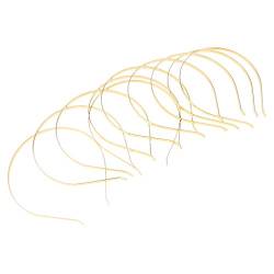 Harilla 10x Plain Metal Stirnband Haarband Rahmen Hair Hoop Zubehör DIY Craft, Gold von Harilla