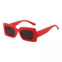 Harilla 2x Moderne Autofahrerbrille Sommer Schutz Rechteck Sonnenbrille für Damen Herren für Strand von Harilla