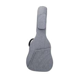 Harilla 41-Zoll-Gitarrentasche, Gitarrenkoffer, Verstellbarer, gepolsterter Schultergurt, gepolstertes Softcase, elektrische Gigbag für Konzertreisen, grau von Harilla