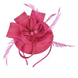 Harilla Damen Vintage Feder Fascinator 1920er Jahre Haarschmuck Braut Rennen Kirche - Blume von Harilla