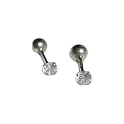 Harilla Elegante Barbell Ohrringe für festliche Anlässe, 5MM von Harilla