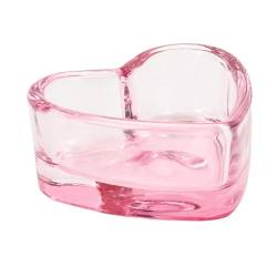 Harilla Nail Art Liquid Dish Container Ausrüstung Nagelwerkzeug für den professionellen Heimgebrauch Leicht zu reinigen, Schüsselbecher Nail Art Tool, Herz von Harilla