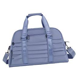 Harilla Reisetasche, Sporttasche, Sporttasche, Verstellbarer Riemen, leichte Gepäcktasche, modische Umhängetasche mit Schuhfach zum Schwimmen, Blau von Harilla