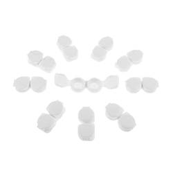 Harilla Set von 10 kleinen Kontaktlinsenboxen für Reisen, Weiß von Harilla