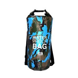 Harilla Wasserdichter Taschenrucksack mit Schultergurt, tragbarer schwimmender wasserdichter Rucksack, Rafting-Tasche für Segeln, Rucksackreisen, Wassersport, 30l von Harilla