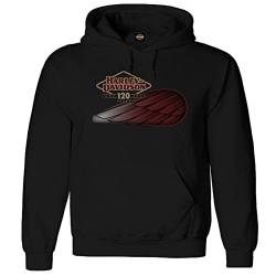 Harley-Davidson Dealerhoodie 120 Jahre Wing, XXL von Harley-Davidson