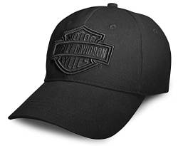 Harley-Davidson Herren Baseball-Cap Biker Kappe Phantom Gestickte Grafik Verstellbar Motorrad Basecap Cappy für Männer von Harley-Davidson