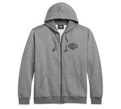 Harley-Davidson Hoodie Bar & Shield Grau, XXL von Harley-Davidson