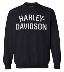 Harley-Davidson Men's Heritage Pullover Crew Sweatshirt Black H-D 30296636 von Harley-Davidson