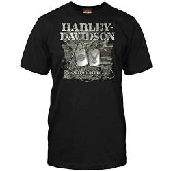 Harley-Davidson Military Men's Graphic T-Shirt - Military Dog Tags | Overseas Tour 3X Black von Harley-Davidson