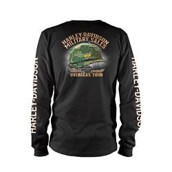 Harley-Davidson Military - Vietnam Veterans Bar & Shield - Black Long-Sleeve Tee von Harley-Davidson