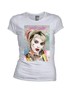 Harley Quinn Damen T-Shirt, weiß, M von Harley Quinn