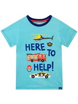 Harry Bear Jungen T-Shirt Rettungsfahrzeug Blau 104 von Harry Bear
