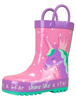 Harry Bear Kinder Gummistiefel Unicorno Rosa 24 von Harry Bear