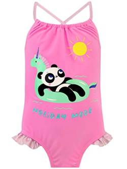 Harry Bear Mädchen Badeanzug Panda Mehrfarbig 128 von Harry Bear