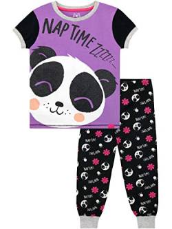 Harry Bear Mädchen Panda Schlafanzug Violett 128 von Harry Bear