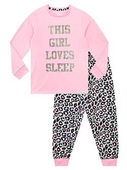 Harry Bear Mädchen Schlafanzug Schlafslogan Rosa 158 von Harry Bear