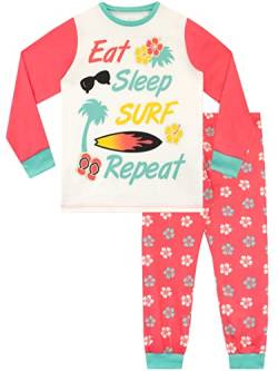 Harry Bear Mädchen Schlafanzug Surfer Rosa 146 von Harry Bear