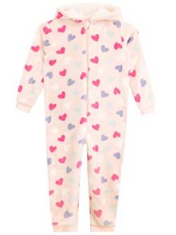 Harry Bear Mädchen Schlafoveralls Hearts Rosa 140 von Harry Bear