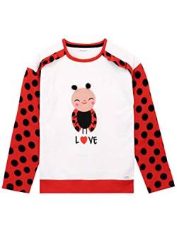 Harry Bear Mädchen Sweatshirt Marienkäfer Mehrfarbig 104 von Harry Bear