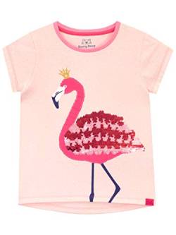 Harry Bear Mädchen T-Shirt Flamingo Rosa 104 von Harry Bear