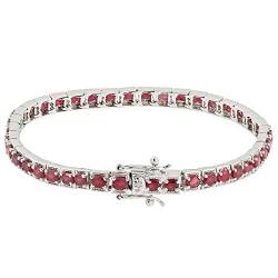 Harry Ivens Damen-Armband aus echt Silber 925 mit Rubin rot 19cm von Harry Ivens