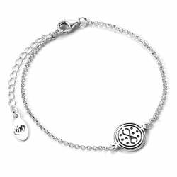 HARRY POTTER Armband mit Zeitumkehrer-Charm-Anhänger aus Sterlingsilber, Einheitsgröße, Sterling-Silber von Harry Potter