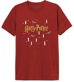 HARRY POTTER Herren Mehapomts411 T-Shirt, rot, L von Harry Potter