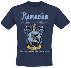 HARRY POTTER Herren T-Shirt-Ravenclaw Crest M, 100%, blau, Medium von Harry Potter