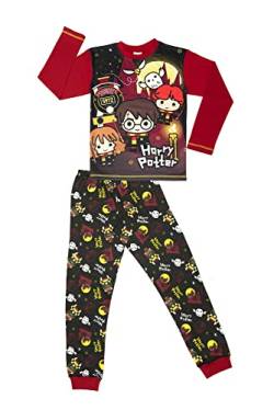Harry Potter, 2-teiliges Pyjama-Set für Jungen oder Mädchen, Burgunderrot, Alter 9-10 Jahre von Harry Potter