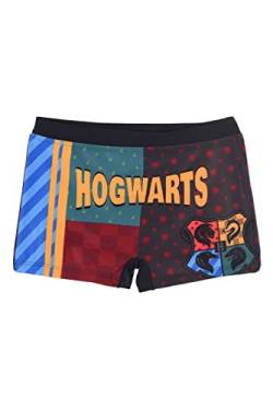 Harry Potter Badeshorts für Jungen, Badehose für Kinder, Jungen Slips, Boxer-Badeanzug Hogwarts Design, Größe 6 Jahre, Blau von Harry Potter