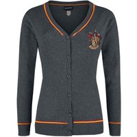 Harry Potter Cardigan - Gryffindor - XS bis XL - für Damen - Größe L - grau meliert  - EMP exklusives Merchandise! von Harry Potter