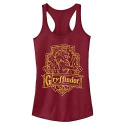 Harry Potter Damen Gryffindor-Wappen Hemd, Scharlachrot, Mittel von Harry Potter