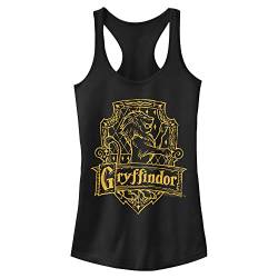 Harry Potter Damen Gryffindor-Wappen Hemd, schwarz, Mittel von Harry Potter