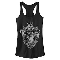 Harry Potter Damen Ravenclaw-Wappen Hemd, schwarz, XX-Large von Harry Potter