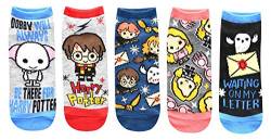 Harry Potter Dobby Luna Lovegood Hedwig Juniors/Damen 5er-Pack Knöchelsocken Größe 37-38 von Harry Potter