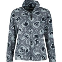 Harry Potter Fleecejacke - Häuser & Symbole - S bis L - für Damen - Größe L - grau  - EMP exklusives Merchandise! von Harry Potter