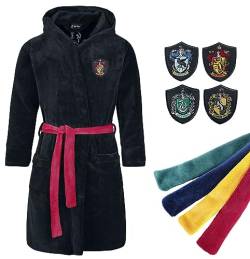 Harry Potter Häuser Frauen Bademantel schwarz L-XL 100% Polyester Fan-Merch, Filme, Hogwarts von Harry Potter