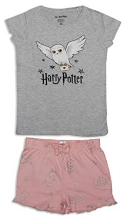 Harry Potter Hedwig Pyjama-Set aus Baumwolle für Mädchen (as3, Age, 11_Years, 12_Years, Regular, Grau) von Harry Potter