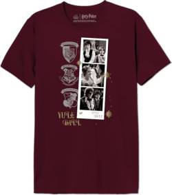 Harry Potter Herren Mehapomts415 T-Shirt, Burgunderrot, M von Harry Potter
