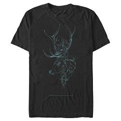 Harry Potter Herren Patronum T-Shirt, Schwarz, 3X-Groß von Harry Potter