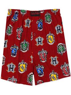 Harry Potter Hogwarts Häuser Herren Briefly Stated Boxershorts Unterwäsche - Rot - Medium von Harry Potter