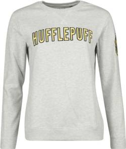 Harry Potter Hufflepuff Frauen Sweatshirt grau M von Harry Potter