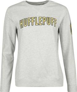Harry Potter Hufflepuff Frauen Sweatshirt grau XL von Harry Potter