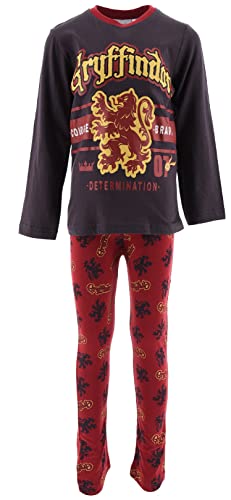 Harry Potter Jungen Lang Pyjama Schlafanzug (Dunkelgrau,8 Jahre) von Harry Potter