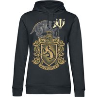 Harry Potter Kapuzenpullover - Hufflepuff - S bis M - für Damen - Größe S - schwarz  - EMP exklusives Merchandise! von Harry Potter