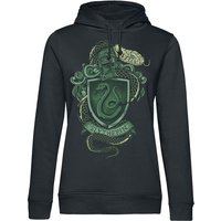 Harry Potter Kapuzenpullover - Slytherin - S bis XXL - für Damen - Größe S - schwarz  - EMP exklusives Merchandise! von Harry Potter