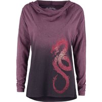 Harry Potter Kapuzenpullover - The Duel - S bis M - für Damen - Größe S - rot  - EMP exklusives Merchandise! von Harry Potter